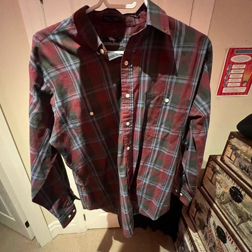 RED FLANNEL DRESS SHIRT